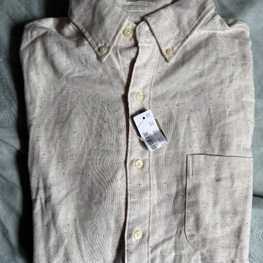 J. Crew Donegal Button Up Shirt slim fit medium $98